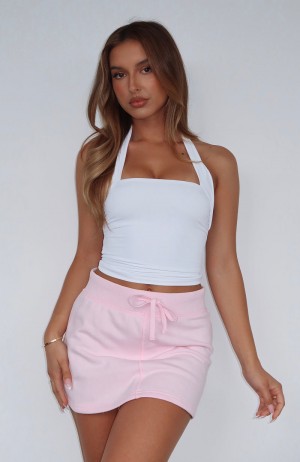 White Fox Sneak Peak Mini Women Skirts Pink | NZ OWFX-43208
