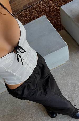 White Fox Songs Of Mine Maxi Women Skirts Black | NZ PHUG-65287